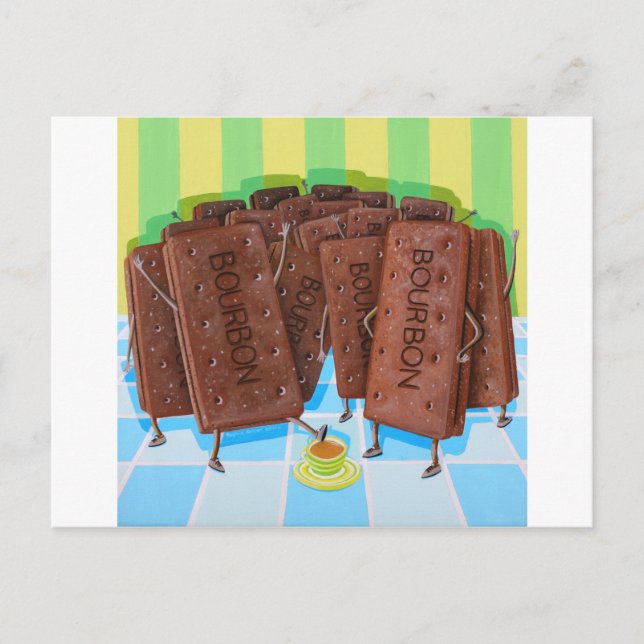 Bourbon Cream Tea Vykort (Framsida)