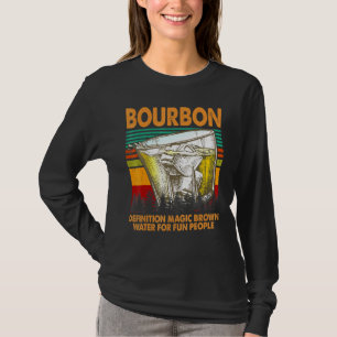 Bourbon Definition Magic Brown Vatten för människo T Shirt