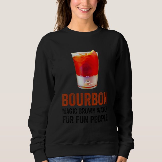 Bourbon Definition Magic Brown Water For Fun Peopl T Shirt (Framsida)
