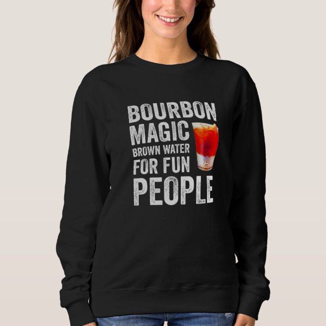 Bourbon Definition Magisk Brun Vatten För Roliga M T Shirt (Framsida)