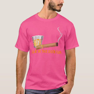 Bourbon Drink Cigar Rök JAG Kommer Att Vara I Träd T Shirt