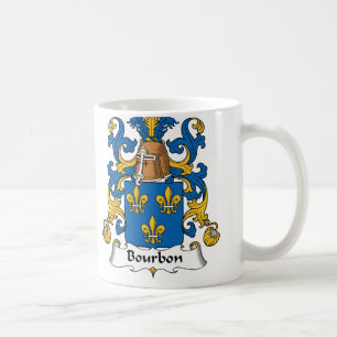 Bourbon familjvapensköld kaffemugg