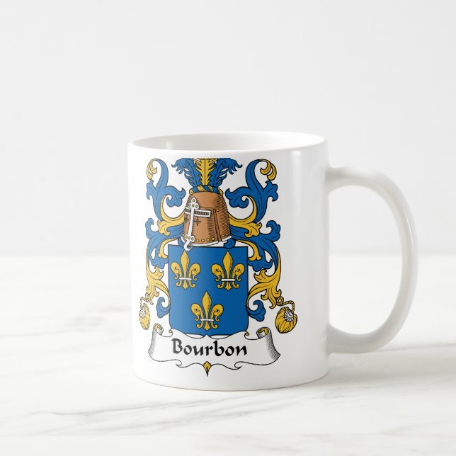 Bourbon familjvapensköld kaffemugg (Höger)