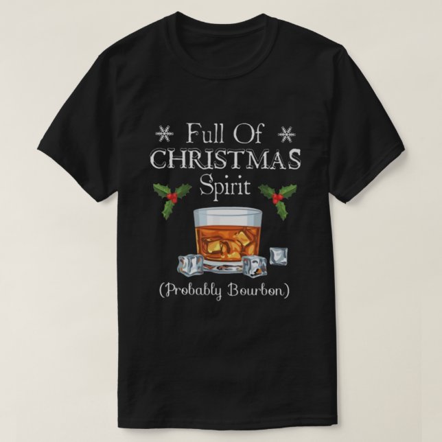 BOURBON Fullt jul T Shirt (Design framsida)