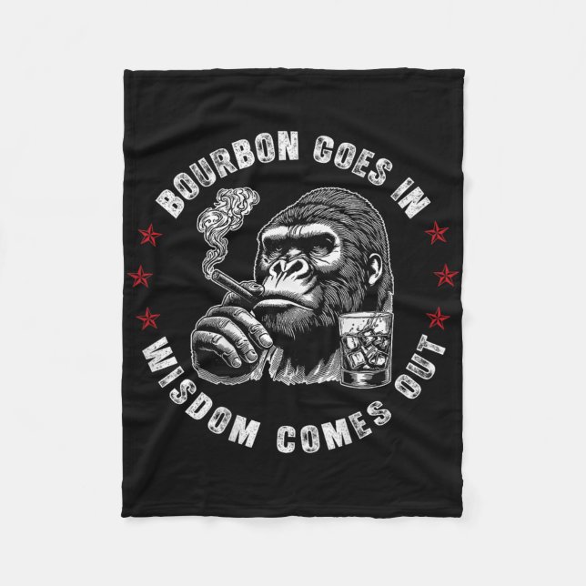 Bourbon Goes in Wisdom kommer ut Monkey Whiskey (o Fleecefilt (Framsidan)