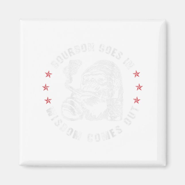 Bourbon Goes in Wisdom kommer ut Monkey Whiskey (o Magnet (Framsidan)