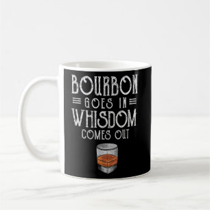 Bourbon Goes in Wisdom kommer ut Whisky Kaffemugg