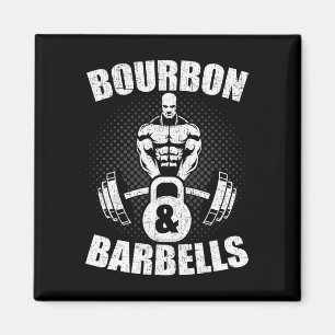 Bourbon Hantel Fitness Bodybuilding Tyngdlyftning Magnet