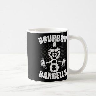 Bourbon Hantlar Fitness Bodybuilding Tyngdlyftning Kaffemugg