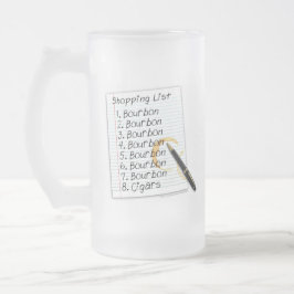 BOURBON INKÖPSLISTA COCKTAIL HUMOR FROSTAT ÖLGLAS
