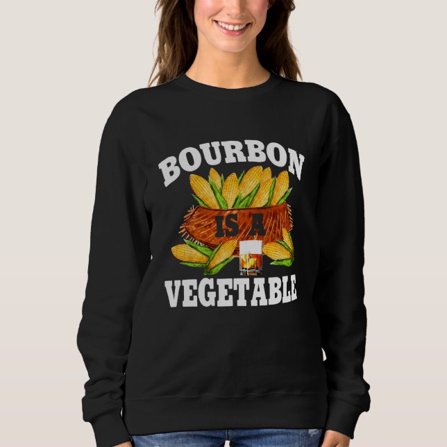 Bourbon Is A Vegetable  Bourbon Whiskey Drinker Al T Shirt (Framsida)
