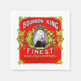 Bourbon Kung finaste rostad kaffe Pappersservett