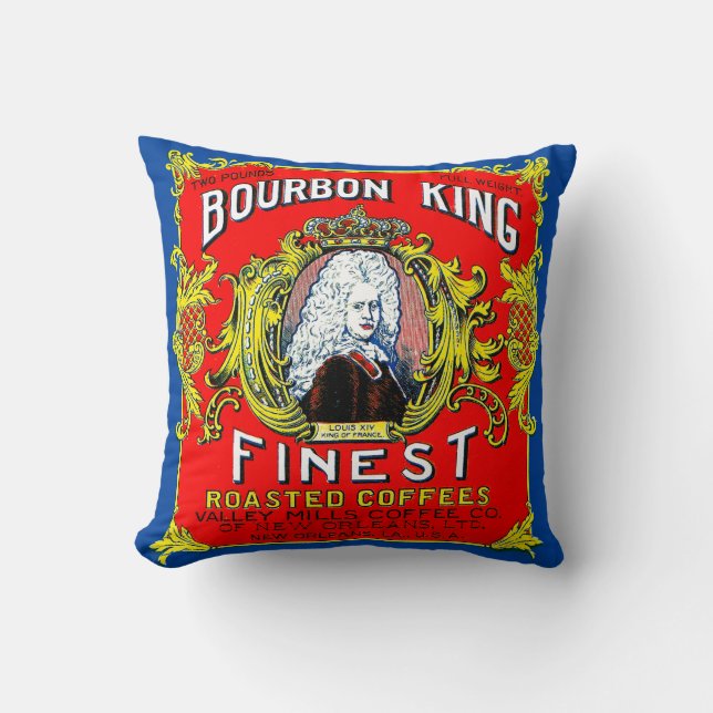 Bourbon Kung Finest Rostad Coffees Kudde (Framsida)
