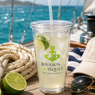 Bourbon Loves Tequila Anchor Lime Margarita Sail Take Away Mugg
