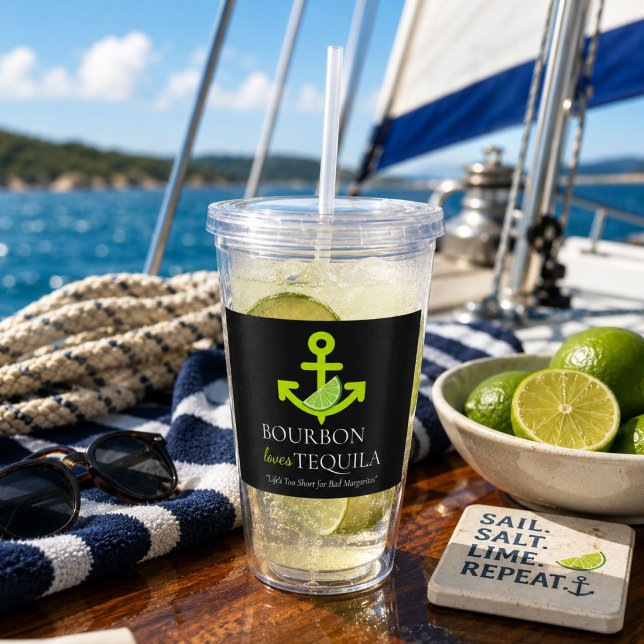 Bourbon Loves Tequila Anchor Lime Margarita Segla Take Away Mugg (Skapare uppladdad)