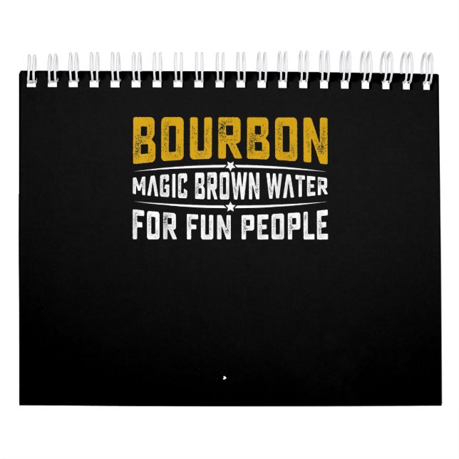 Bourbon Magic Brown Vatten Roligt People - Whiskey Kalender (Omslag)