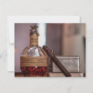 BOURBON och CIGAR-vykort Vykort