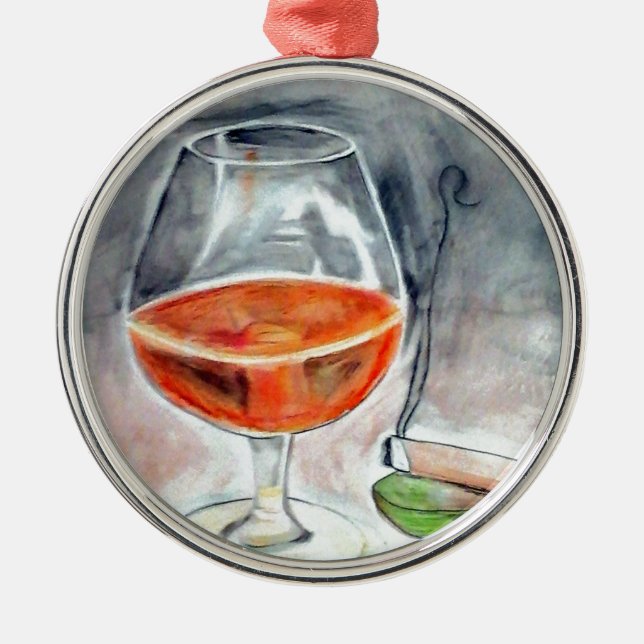 Bourbon och Smoke Julgransprydnad Metall (Framsidan)