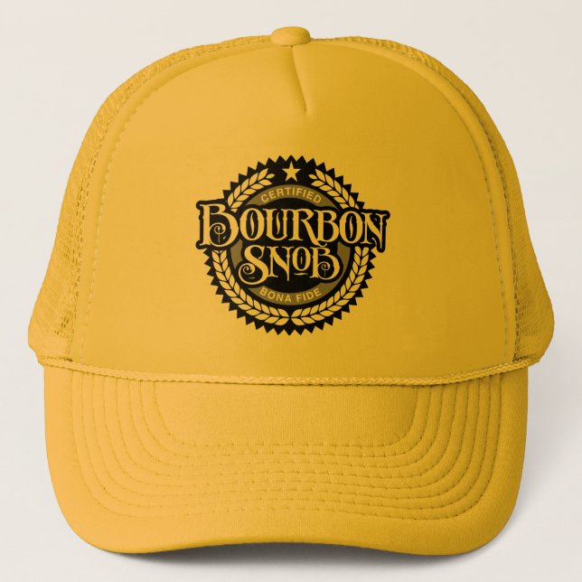 Bourbon Snob - rolig whiskydrickare Keps (Framsida)