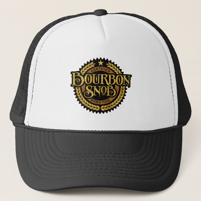 Bourbon Snob - rolig whiskydrickare Keps (Framsida)
