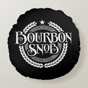 Bourbon Snob - rolig whiskydrickare Rund Kudde