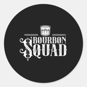 Bourbon Squad Drink Drinking Drinker Runt Klistermärke