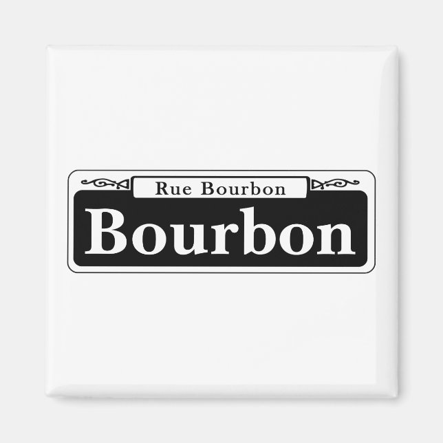 Bourbon St., New Orleans Street Sign Magnet (Framsidan)