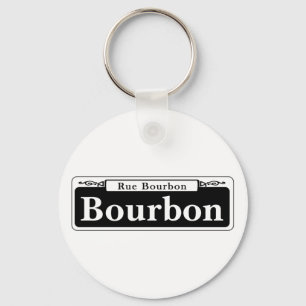 Bourbon St., New Orleans Street Sign Nyckelring