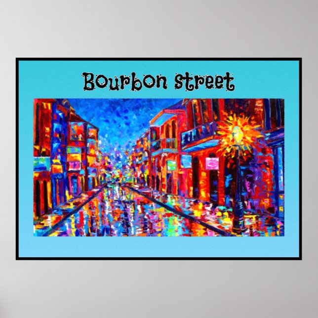 Bourbon Street-design Poster (Framsidan)