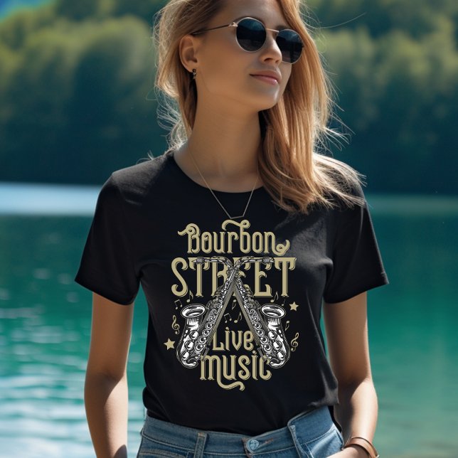 Bourbon Street Live Music T-Shirt (Skapare uppladdad)