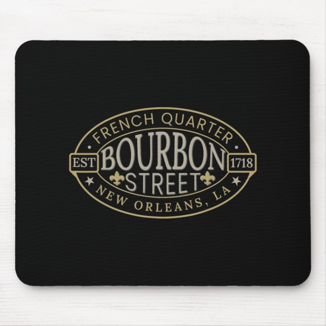 Bourbon Street New Orleans French Quarter Louisian Musmatta (Framsidan)