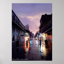Bourbon Street, Öga vid orkanen Zeta Poster