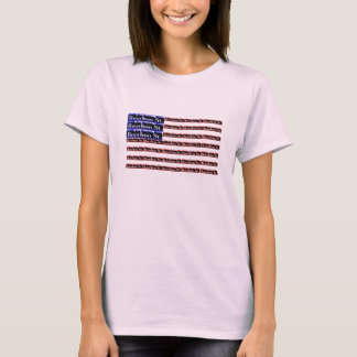 Bourbon Street Sign American Flagga T-shirt