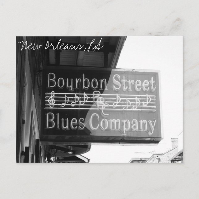 Bourbon Street Vykort (Framsida)