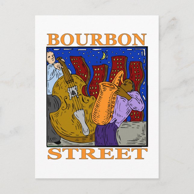 Bourbon Street Vykort (Framsida)