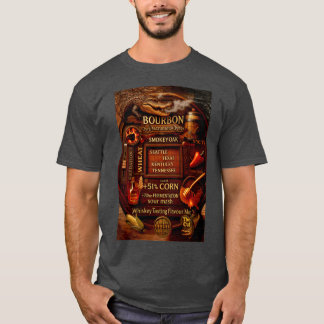 Bourbon Tasting Flavor Karta T Shirt