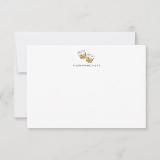Bourbon/Whiskey Notecard Tack Kort