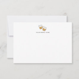 Bourbon/Whiskey Notecard Tack Kort