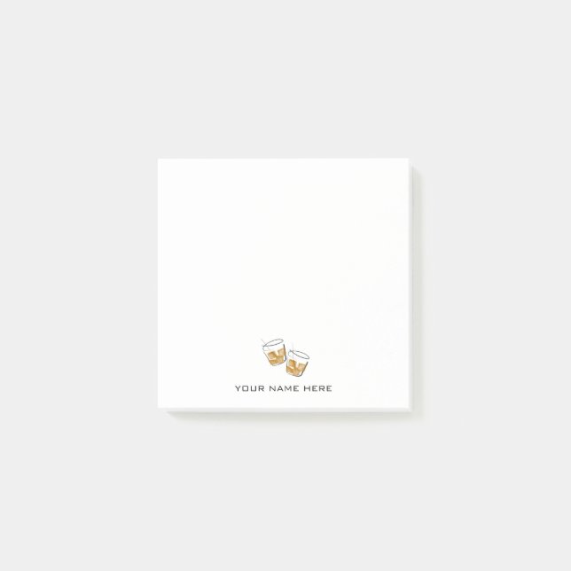 Bourbon/Whiskey Post-it Block (Framsida)