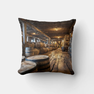 Bourbon Whiskey Rickhouse Throw Pillow  Kudde