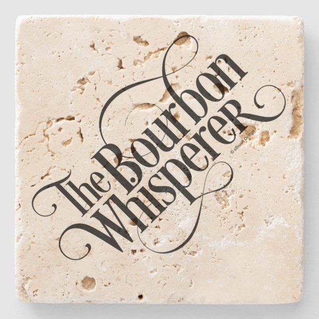 Bourbon Whisperer Underlägg Sten (Framsidan)