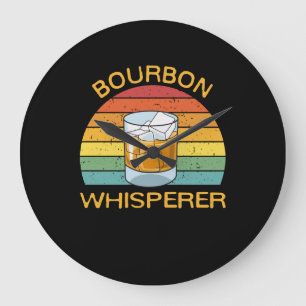 Bourbon Whisperer Whiskey Bourbon Drinking Gift Stor Klocka