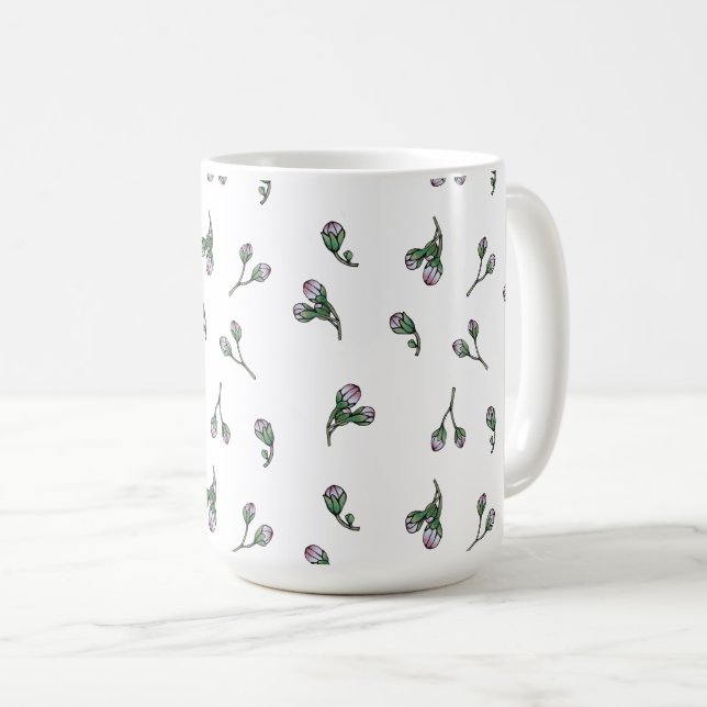 Bourgeons de fleurs ro kaffemugg (Framsida höger)