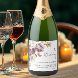Bourgogne Blommig Höstbröllop
