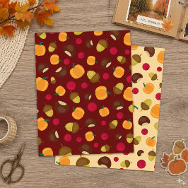 Bourgogne höstpumpa bär Scrapbookpapper