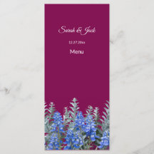 Bourgogne vinterbröllop med blåklint