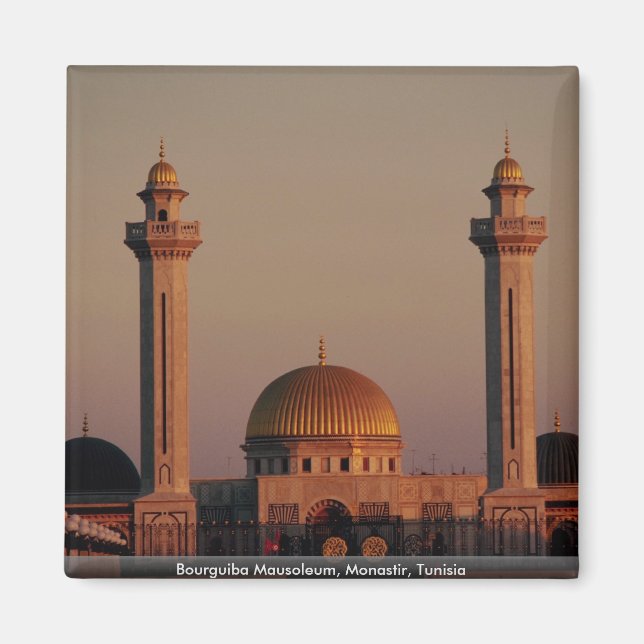 Bourguiba Mausoleum, Monastir, Tunisien Magnet (Framsidan)
