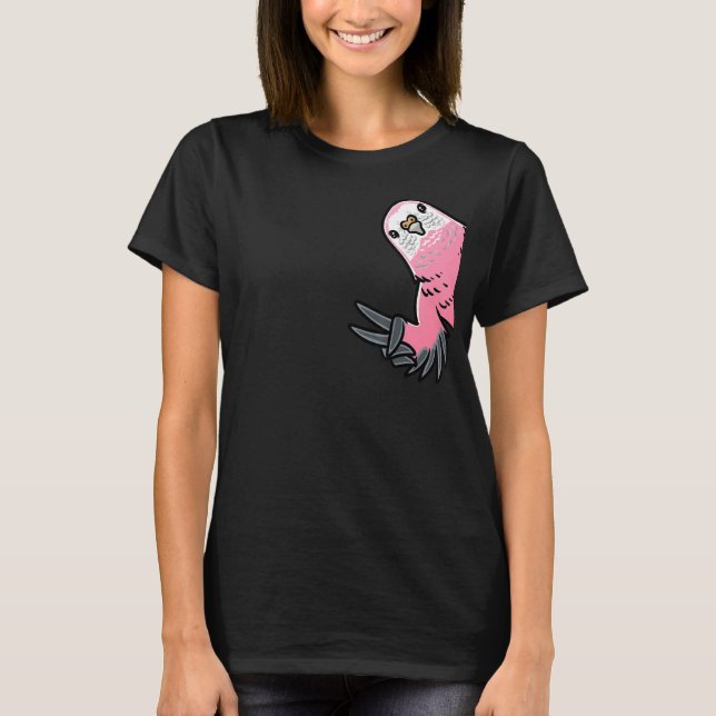 Bourkes Parrot Bird Älskare Parakeet T Shirt (Framsida)