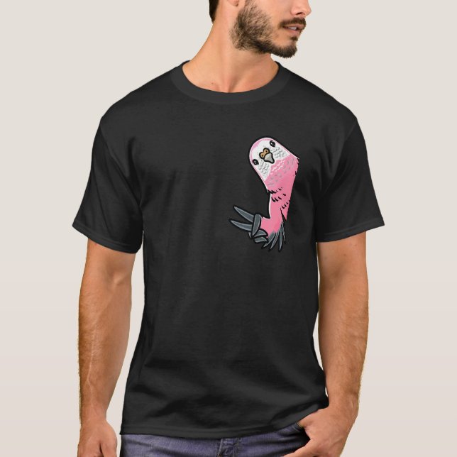 Bourkes Parrot Bird Parakeet T Shirt (Framsida)