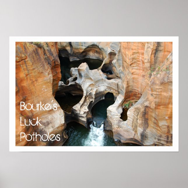 Bourke's Tur Potholes Print Poster (Framsidan)